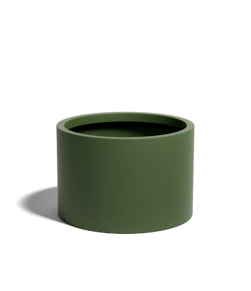 Donica walec Cavo 60x40 cm butelkowa zieleń